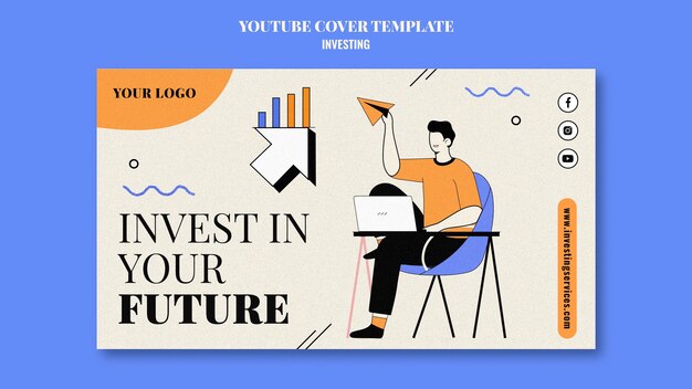 Investment youtube cover template illustrated 23 2149042533